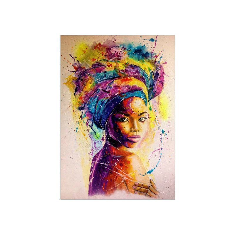 Vibrant African Queen Modern Wall Art-Afroadorn 