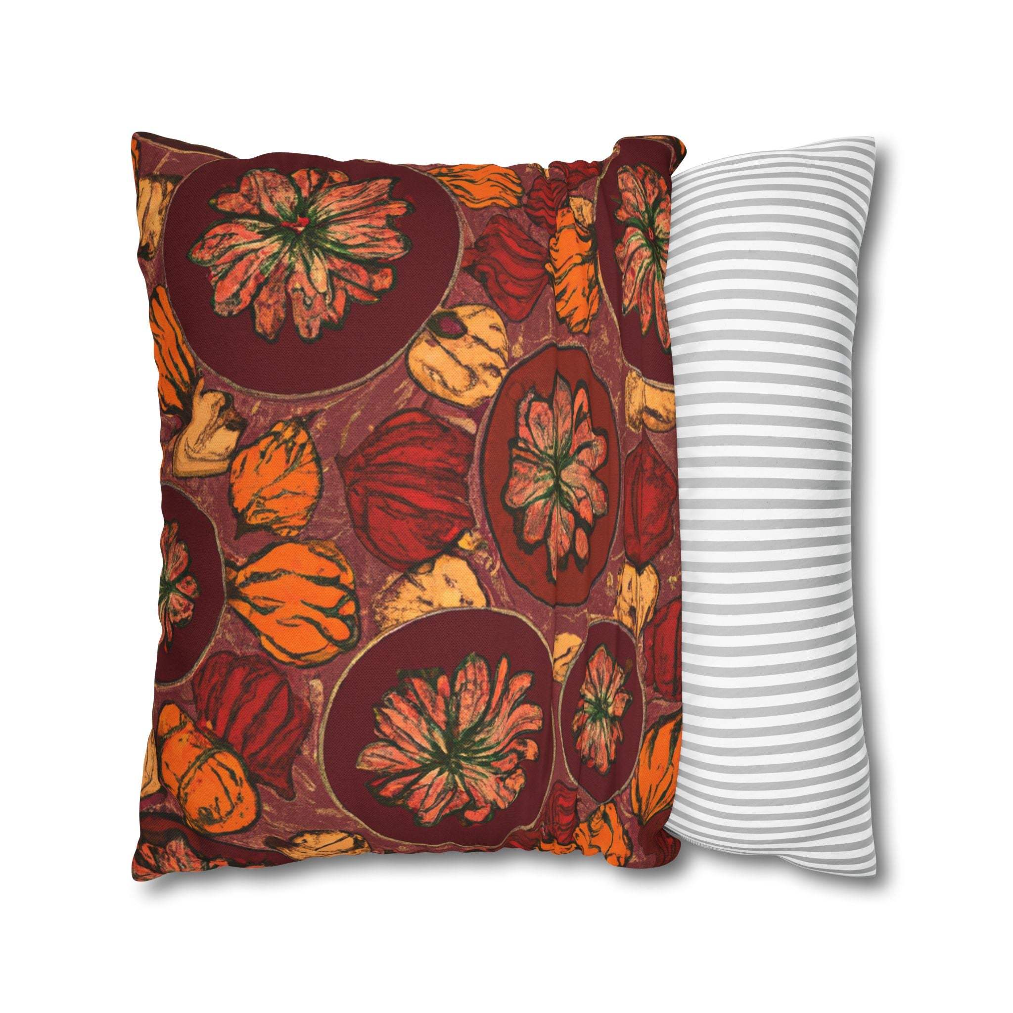 Earthy Vibes African Print Throw Pillow Case-Afroadorn 