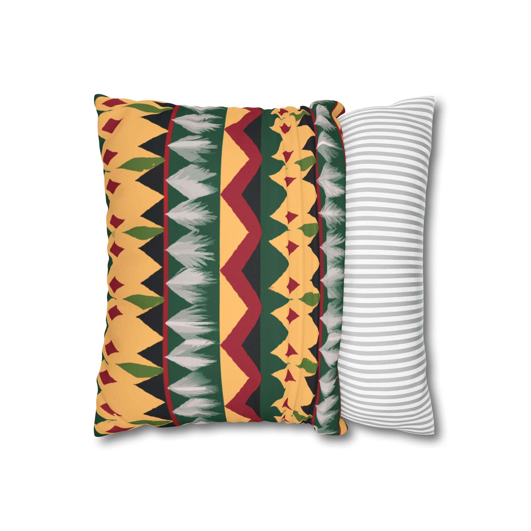 Pan-African Unity Geometric Pillow Case-Afroadorn 