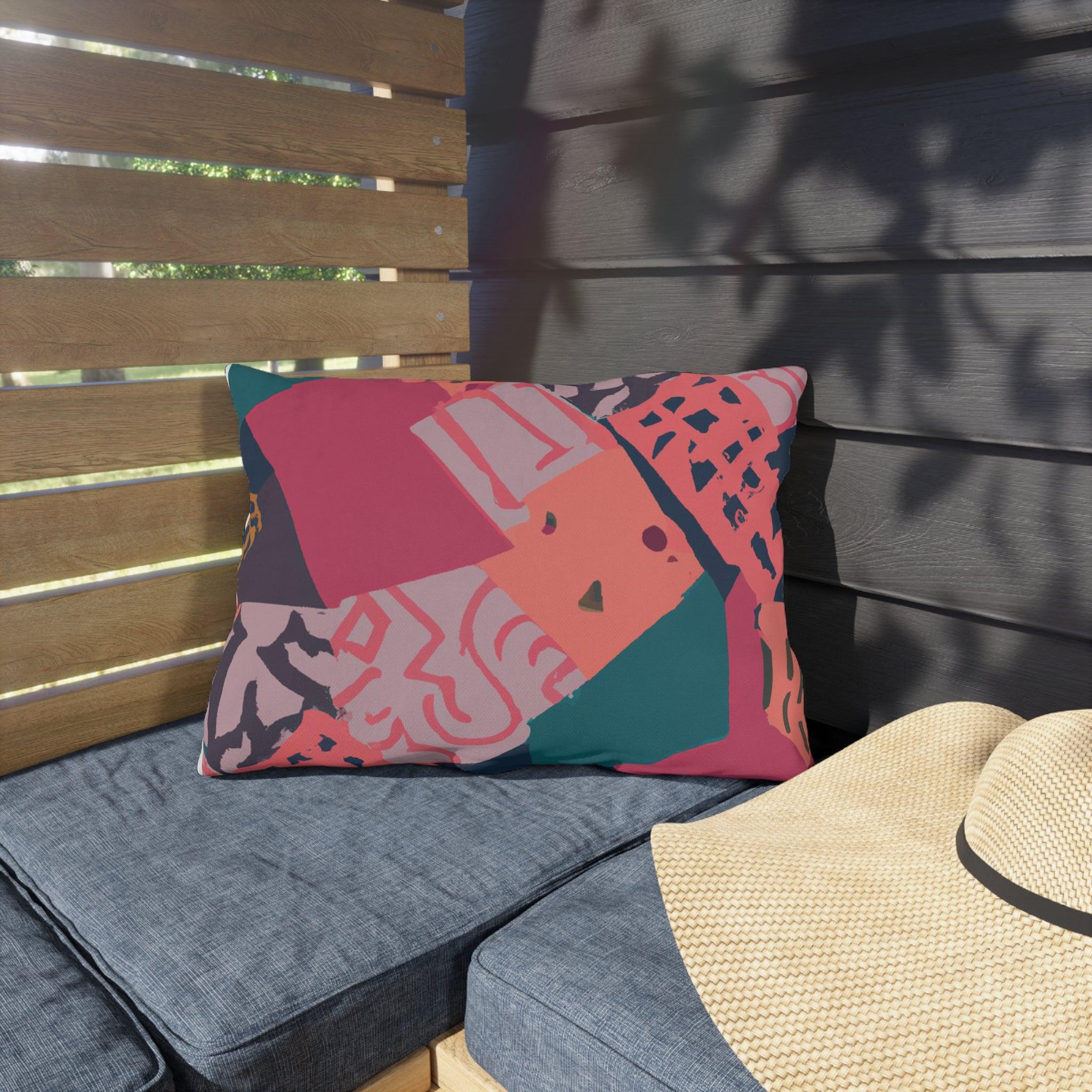 Kikarusho- African Inspired Outdoor Accent Pillow-Afroadorn 