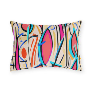 Vibrant Sahara Sunbloom Outdoor Throw Pillow-Afroadorn 