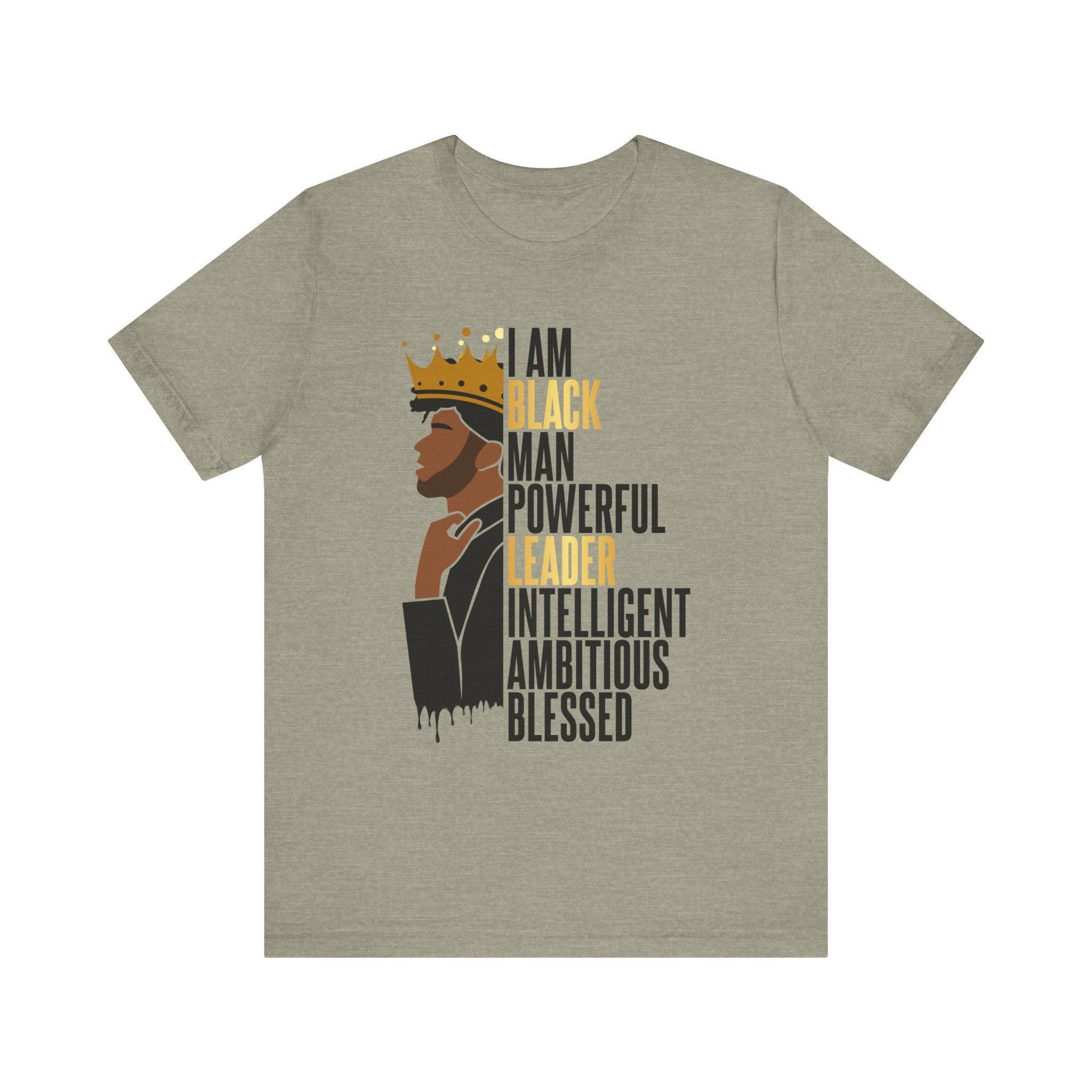 I Am Black Man T-Shirt-Afroadorn 