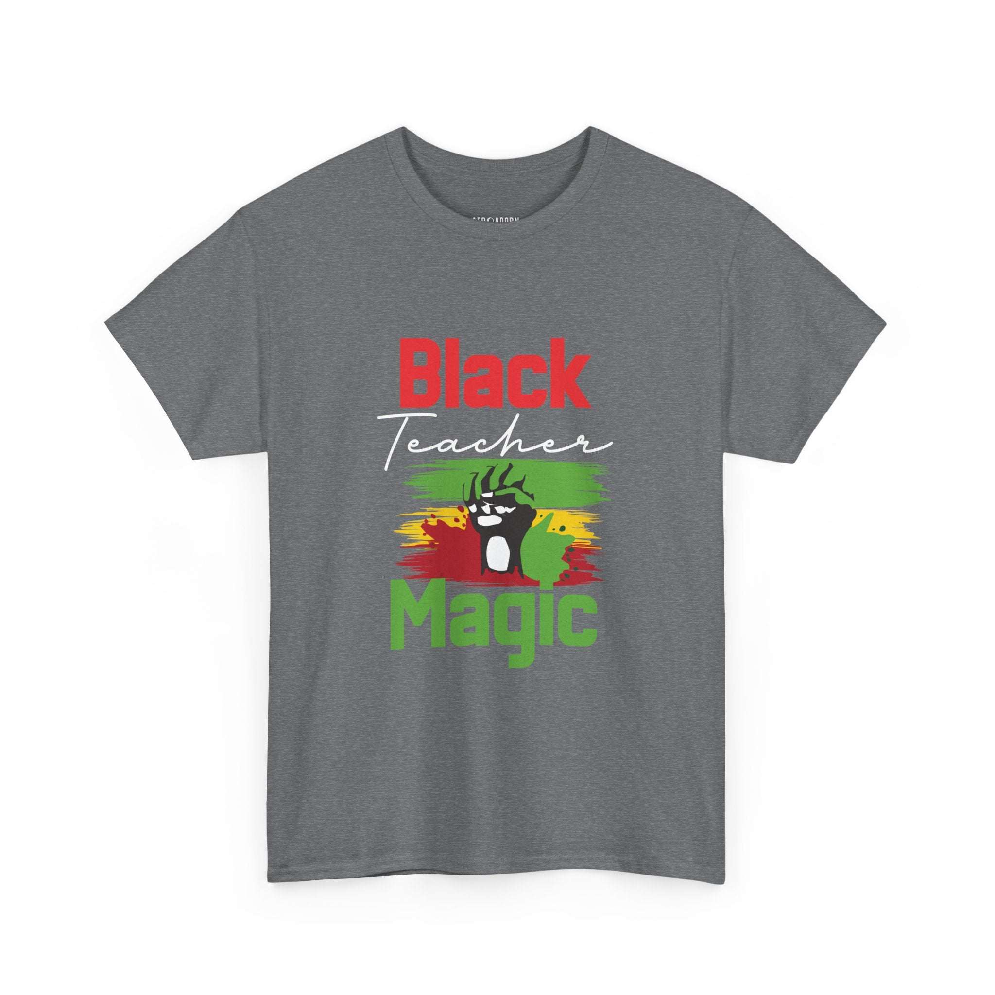 Black Teacher Magic T-Shirt-Afroadorn 