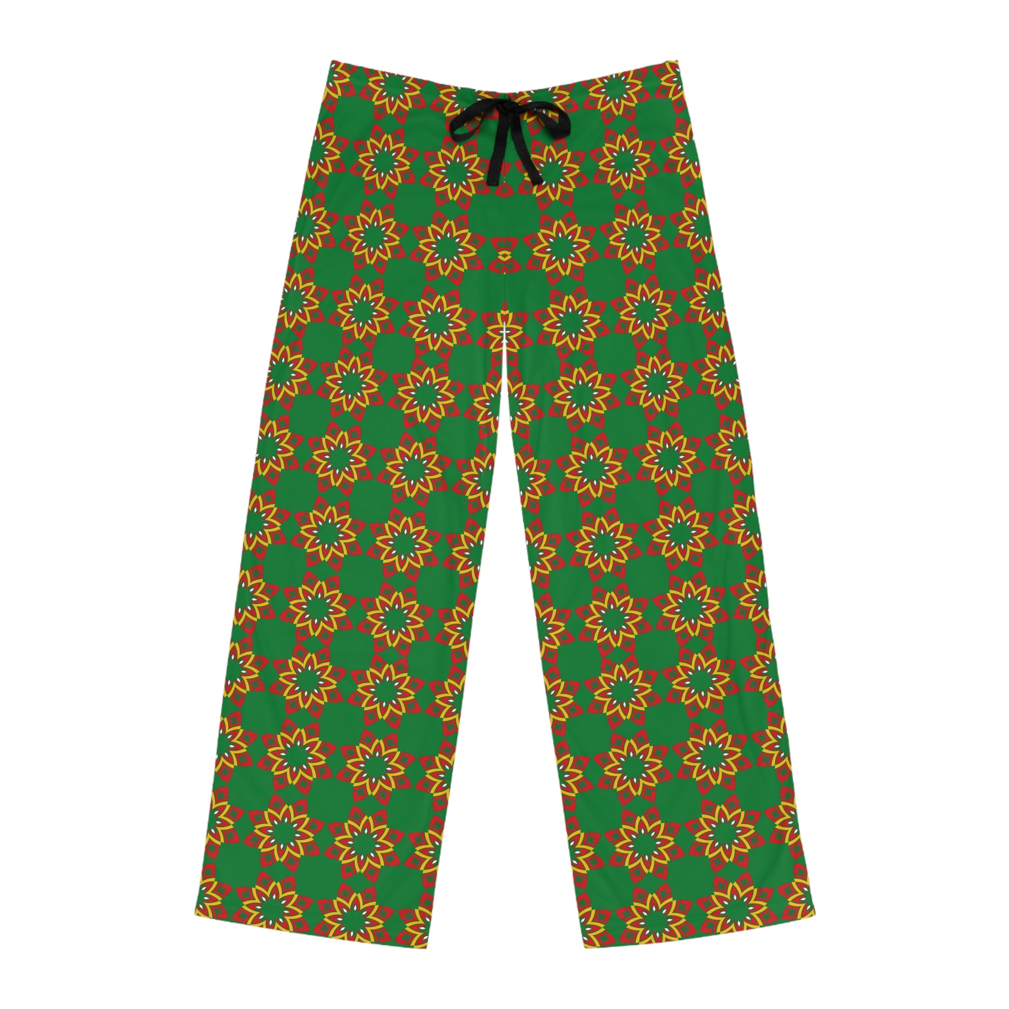 Pan-African Kaleidoscope Pajama Pants-Afroadorn 