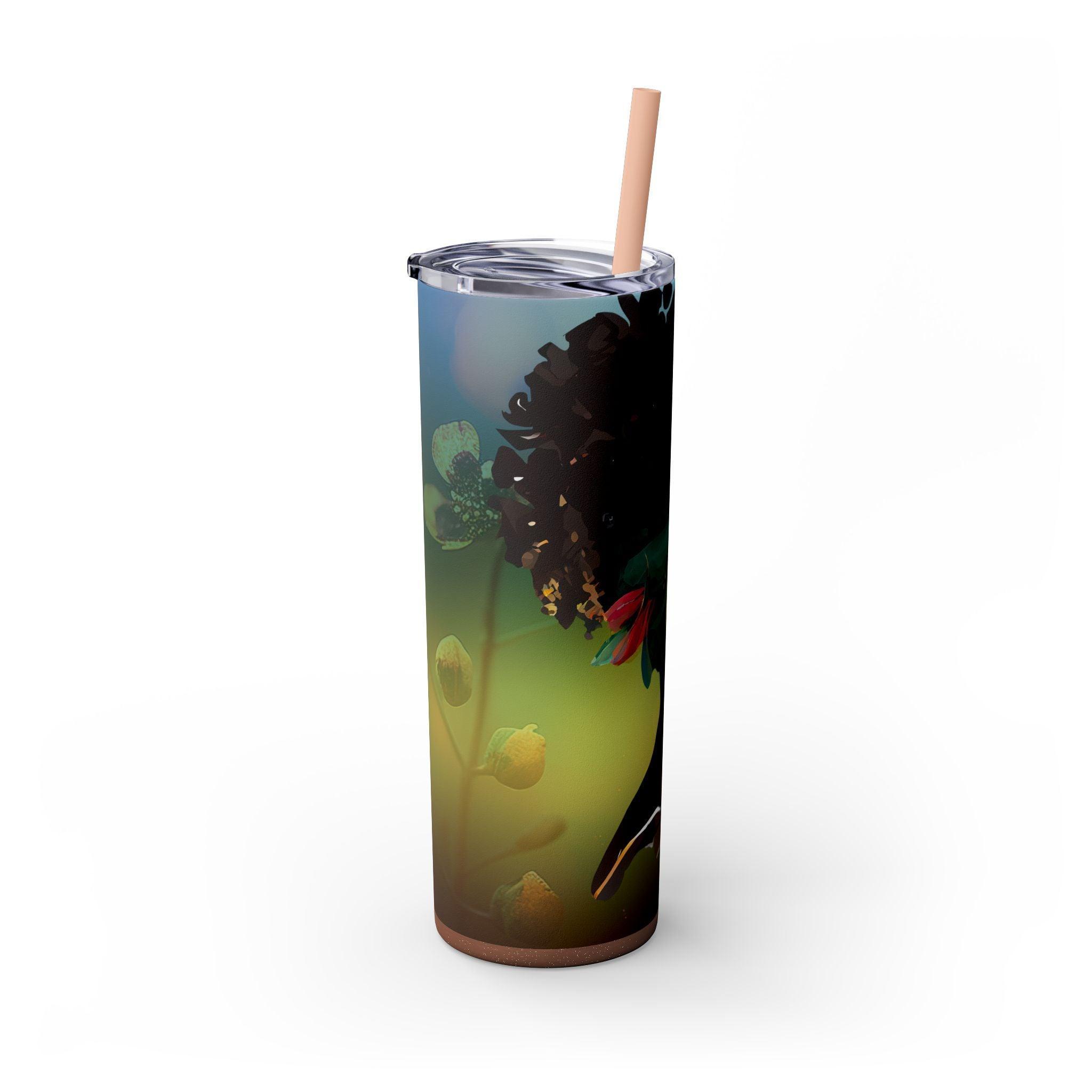 African Roots 20oz Skinny Tumbler-Afroadorn 