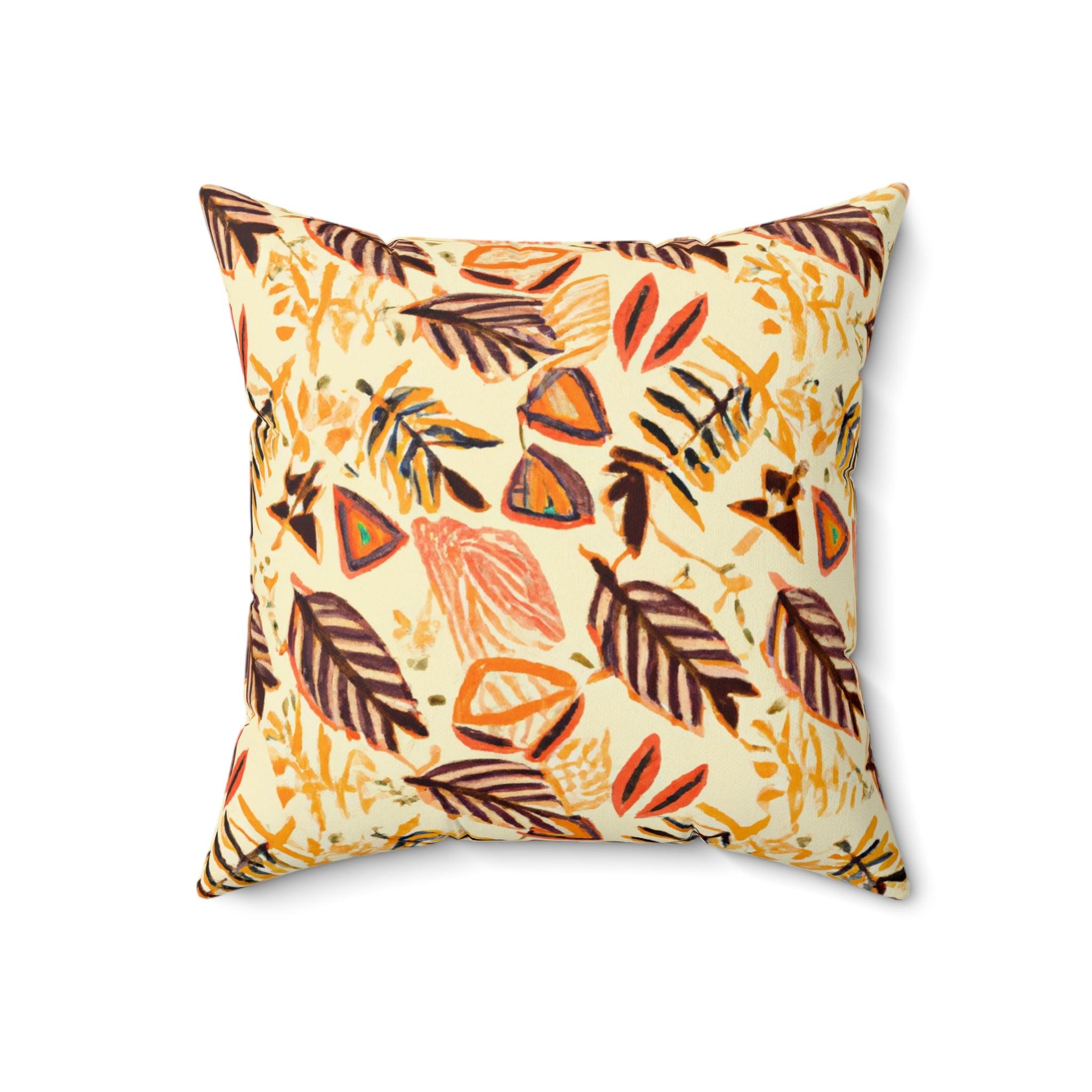 Harvest Baobab: Tribal Print Throw Pillow - Afroadorn 