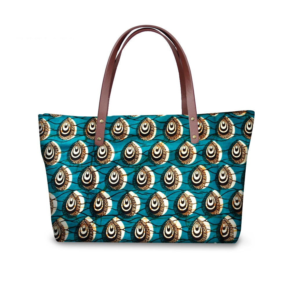 AfroBoho Vigilant Eye-Patterned Handbag-Afroadorn 