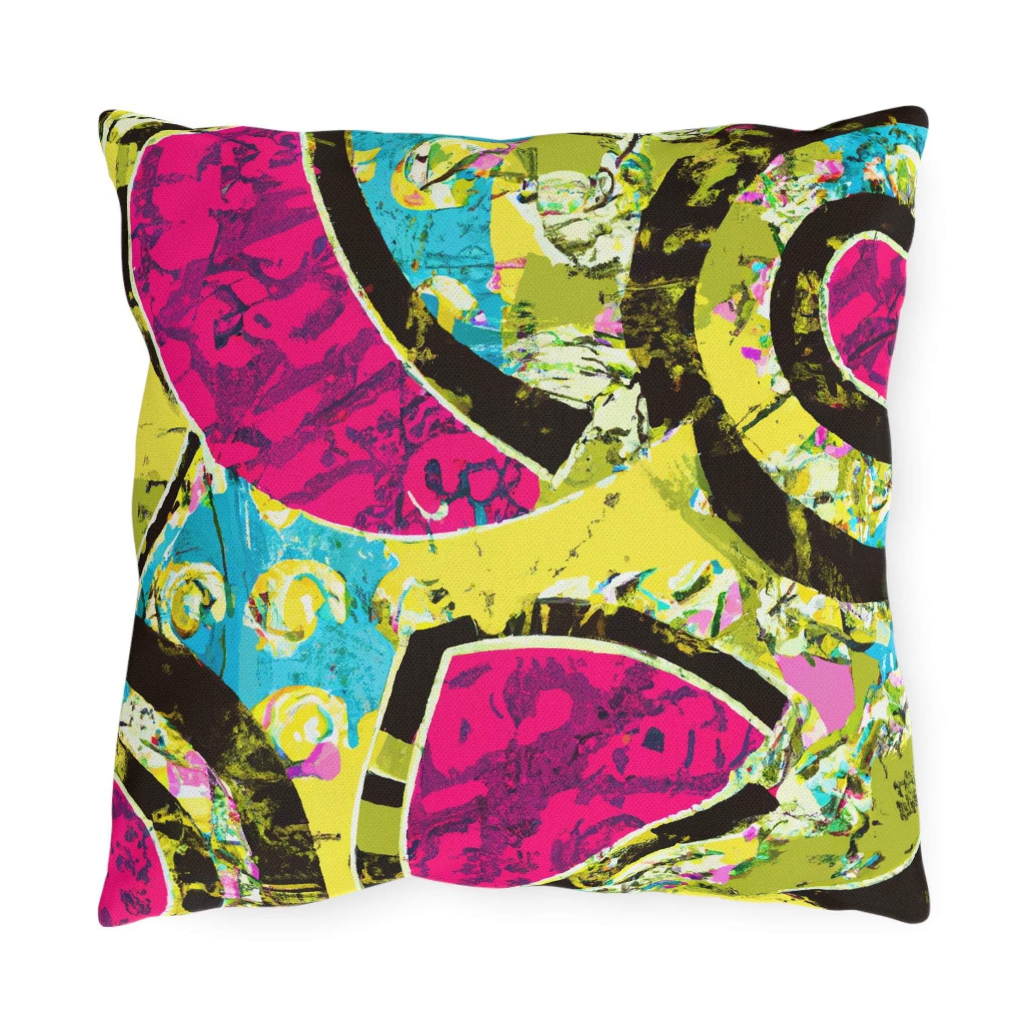 Serengeti Sunset Outdoor Throw Pillow-Afroadorn 