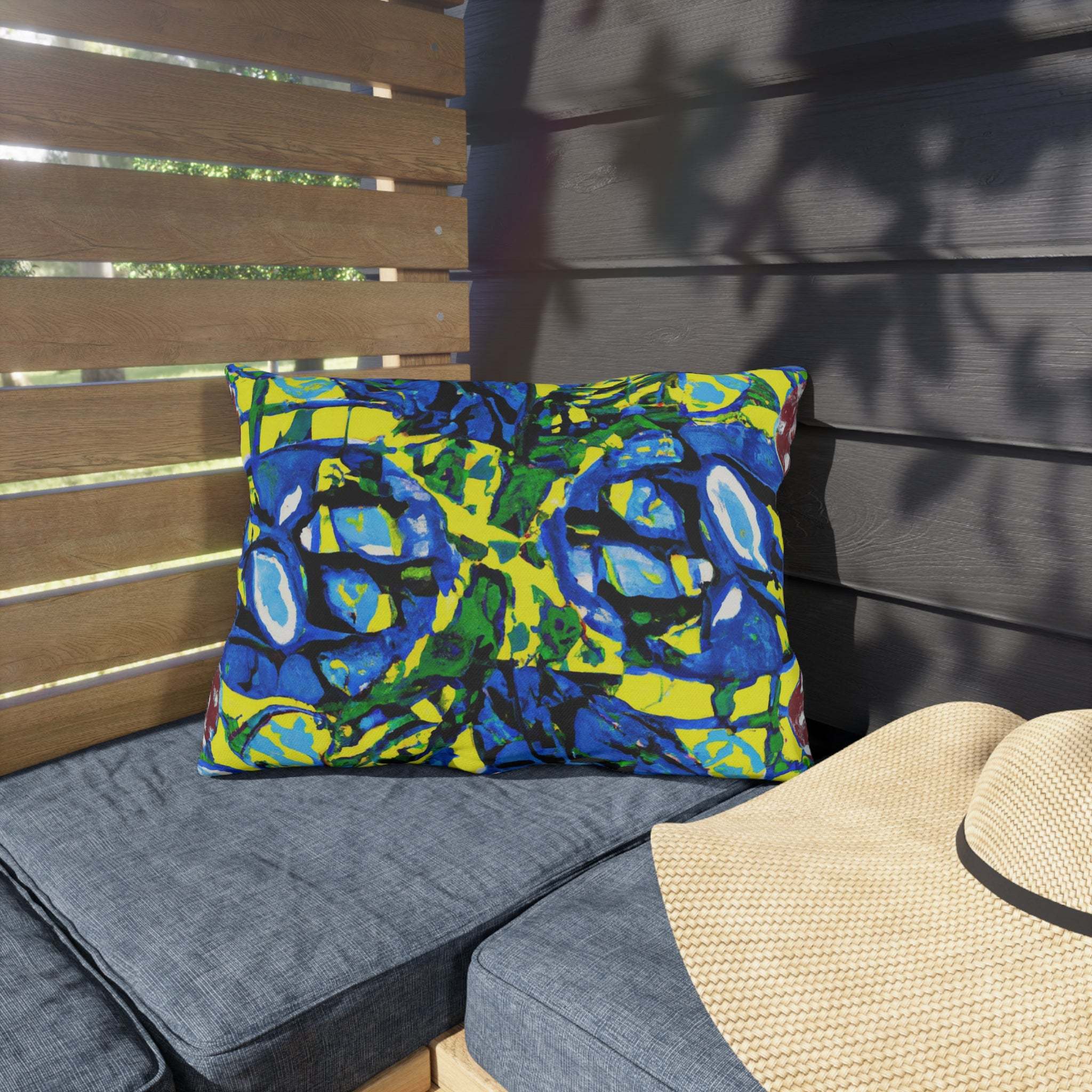 AfriCush Vibrance - African Art Inspired Outdoor Pillow-Afroadorn 