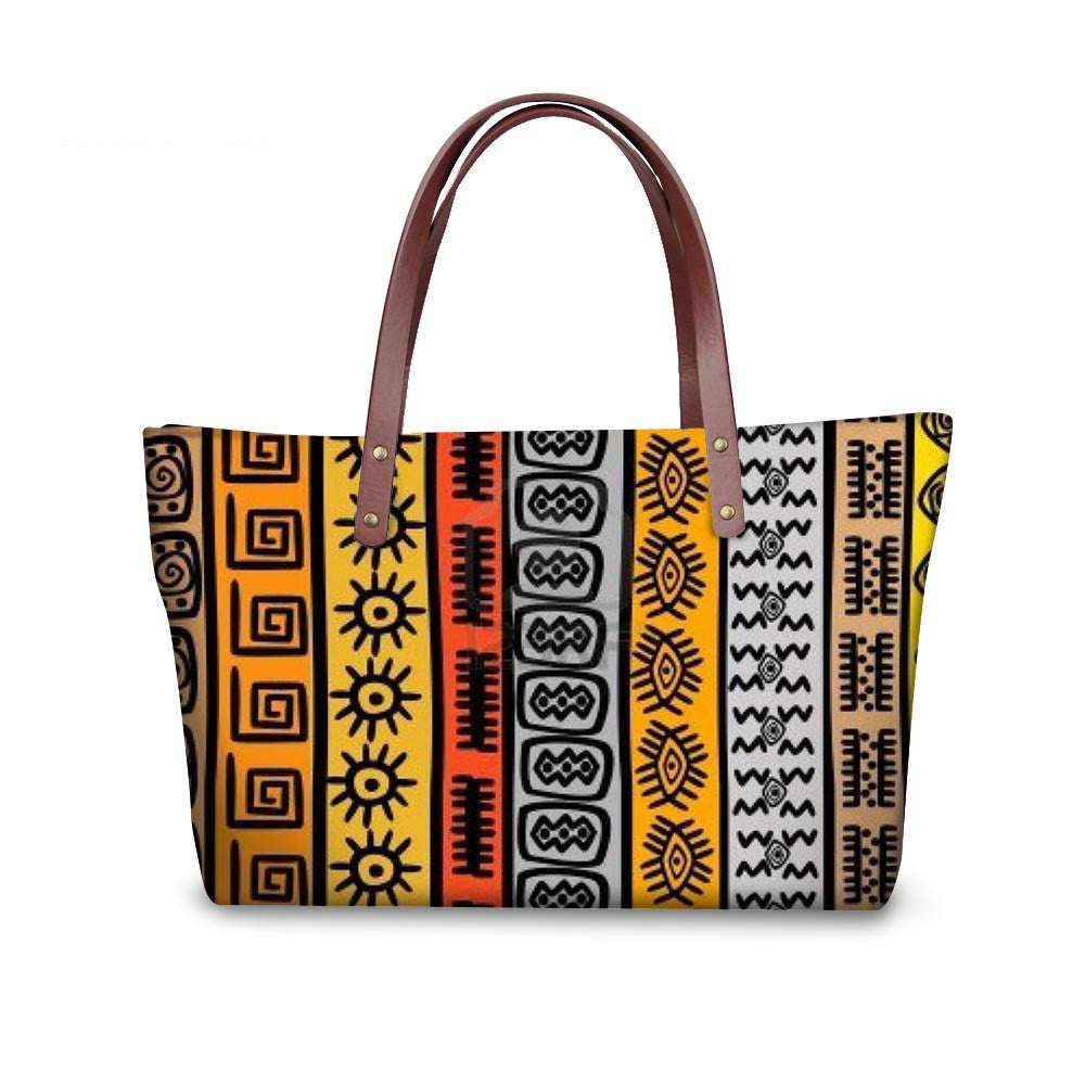 AfroBoho Vigilant Eye-Patterned Handbag-Afroadorn 