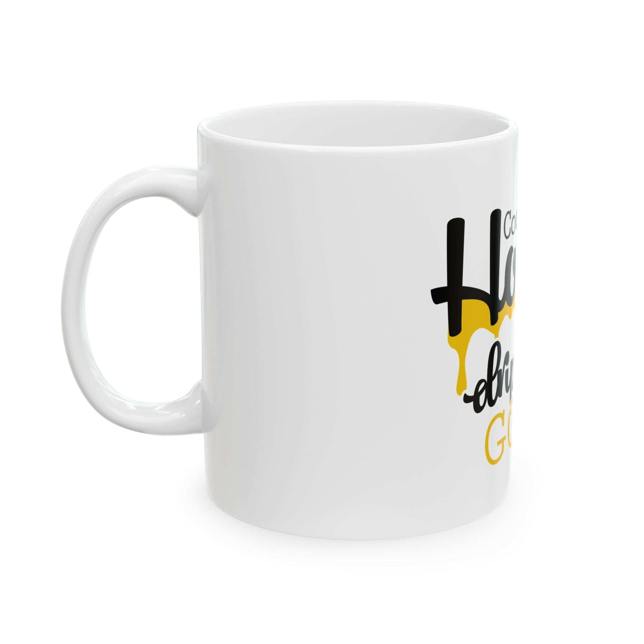 Honey Gold Drip Coffee Mug-Afroadorn 