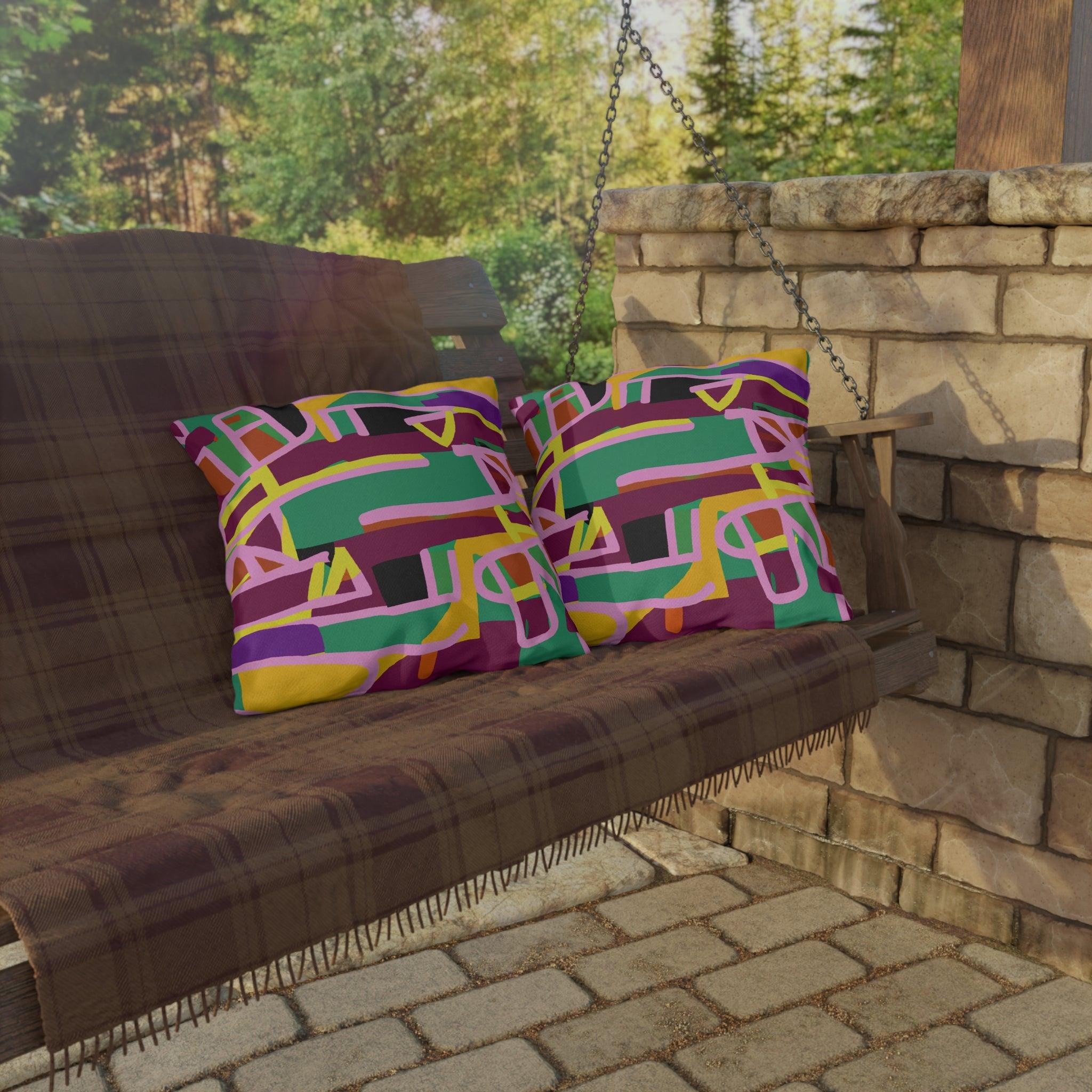 Kovango- African Inspired Outdoor Accent Pillow-Afroadorn 