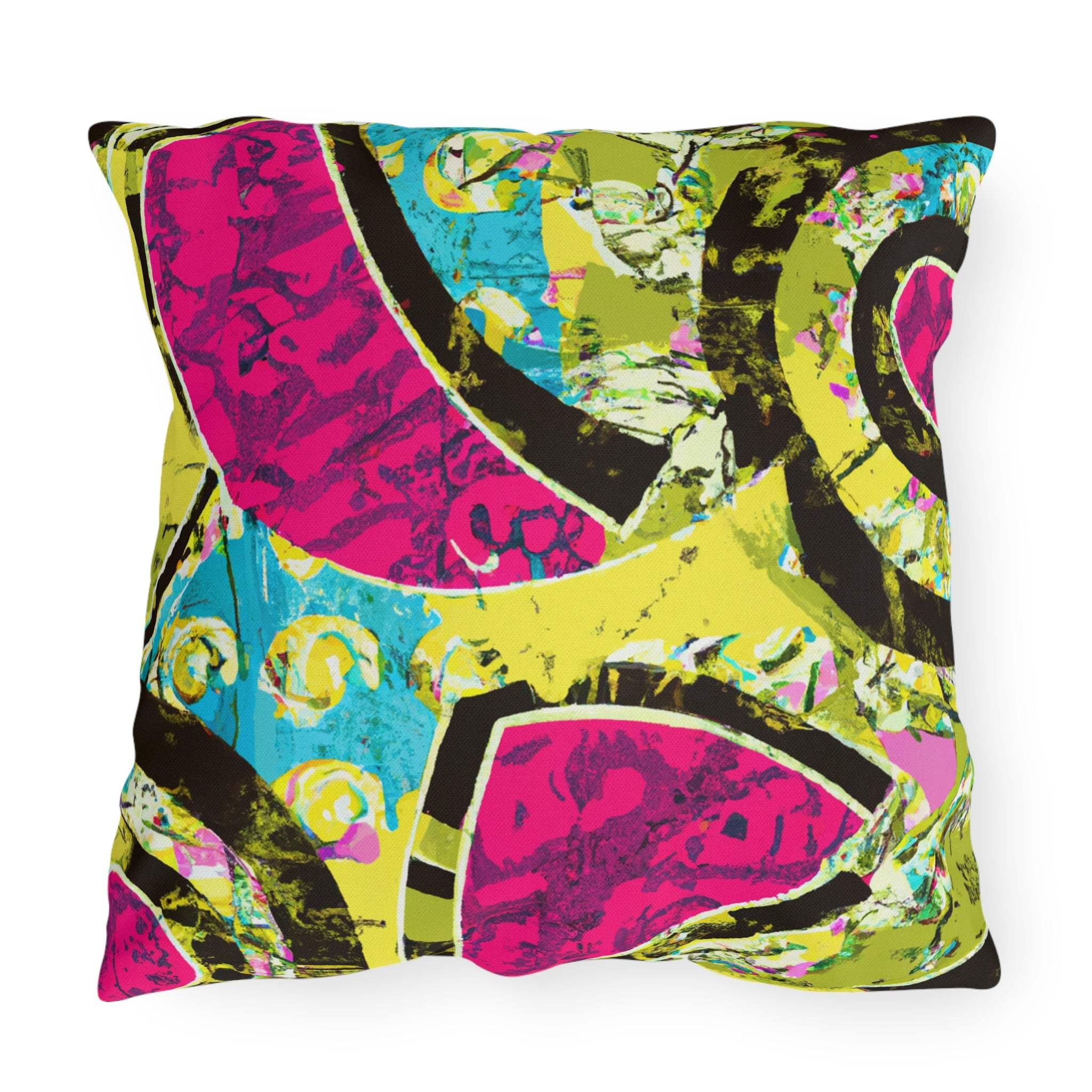 Serengeti Sunset Outdoor Throw Pillow-Afroadorn 