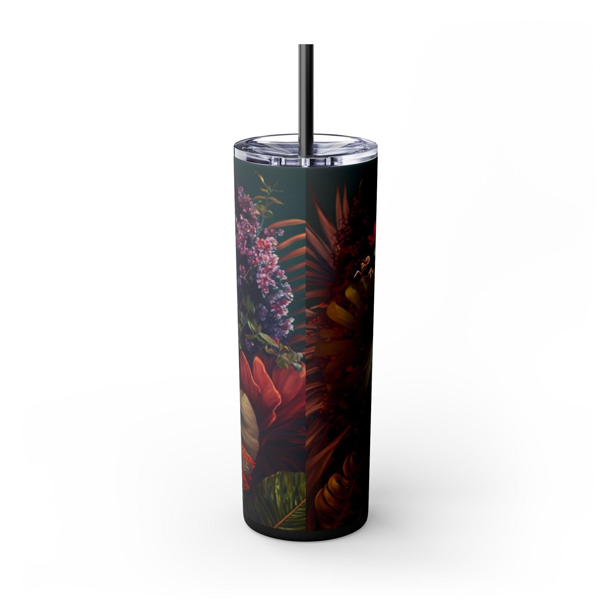 Earthy Afrique 20oz Tumbler with Straw-Afroadorn 