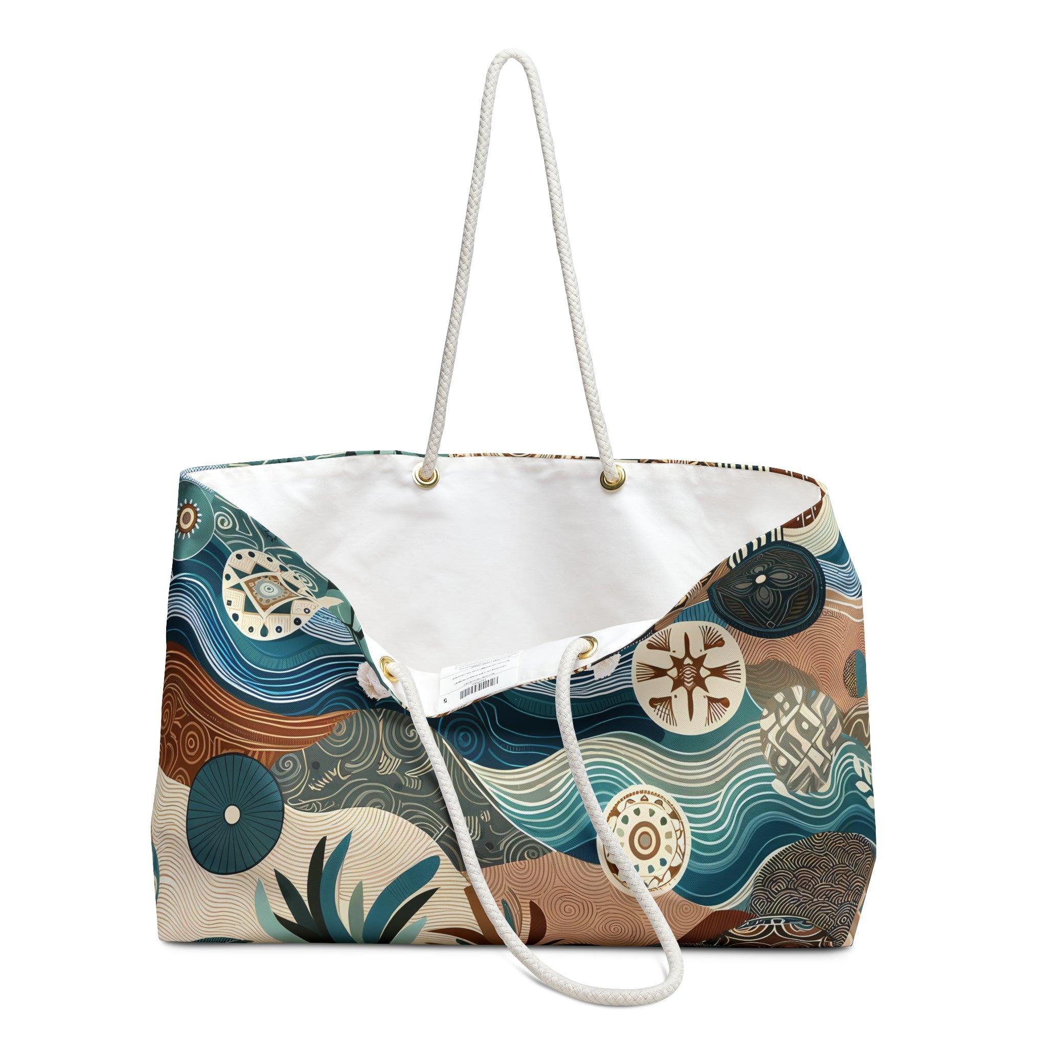 Oceanic Escape Weekender Travel Tote Bag - 24 × 13-Afroadorn 