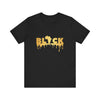 Gold Drip Black Africa T-Shirt-Afroadorn 