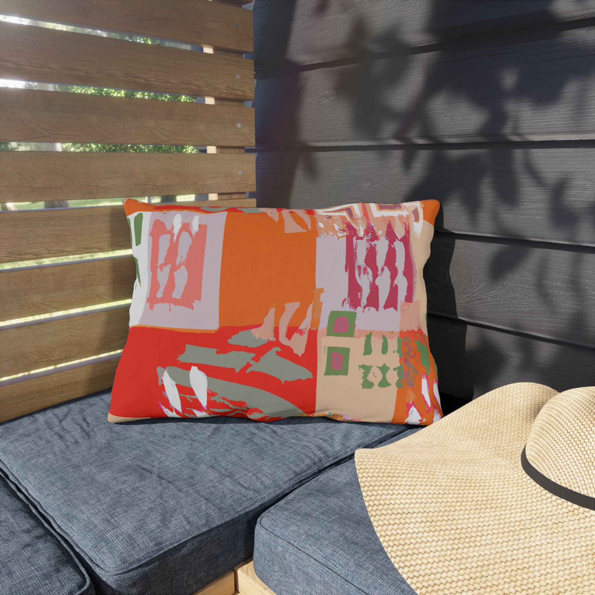 Vibrant Afrocentric Outdoor Throw Pillow-Afroadorn 