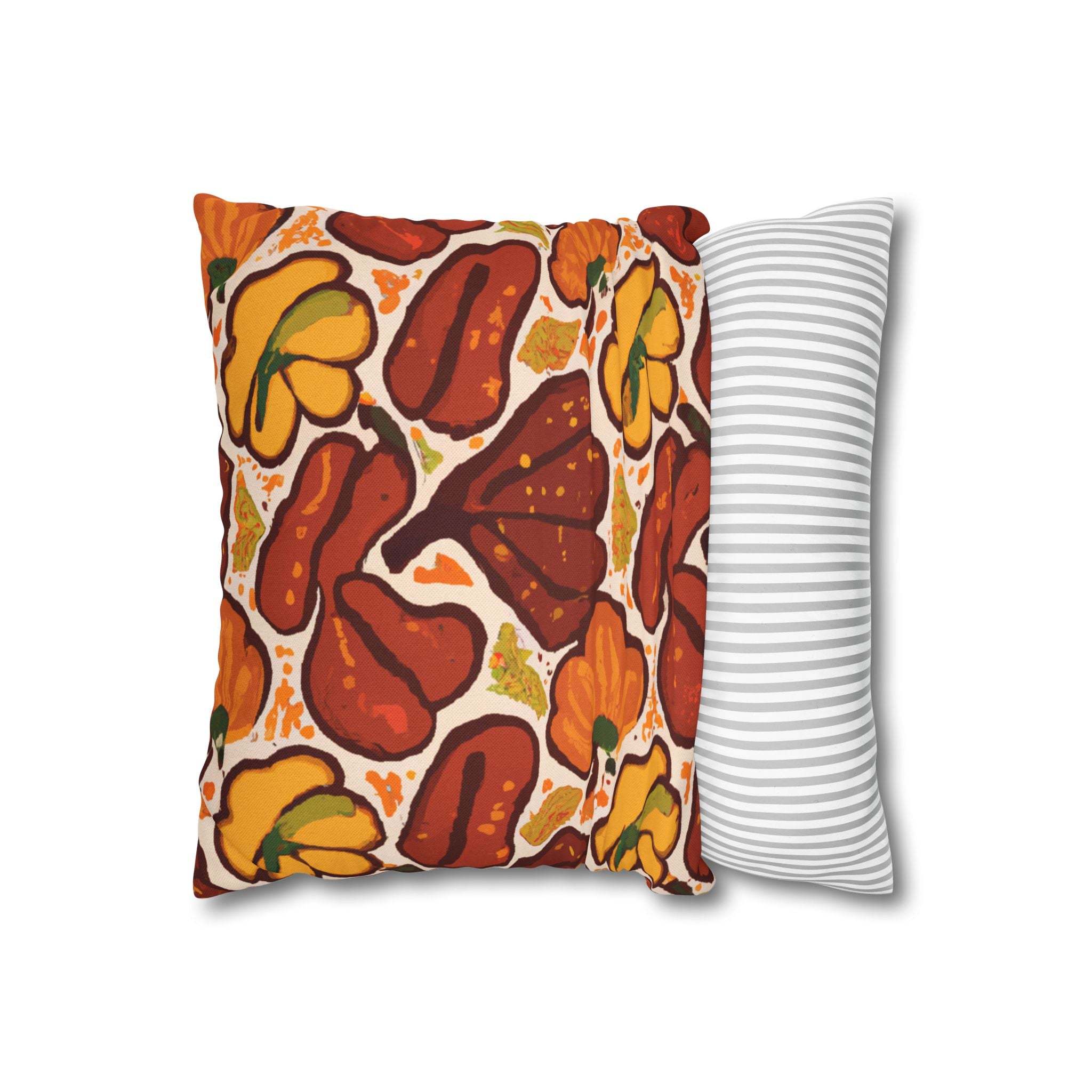 Autumn Baobab: Afrocentric Throw Pillow Cover-Afroadorn 