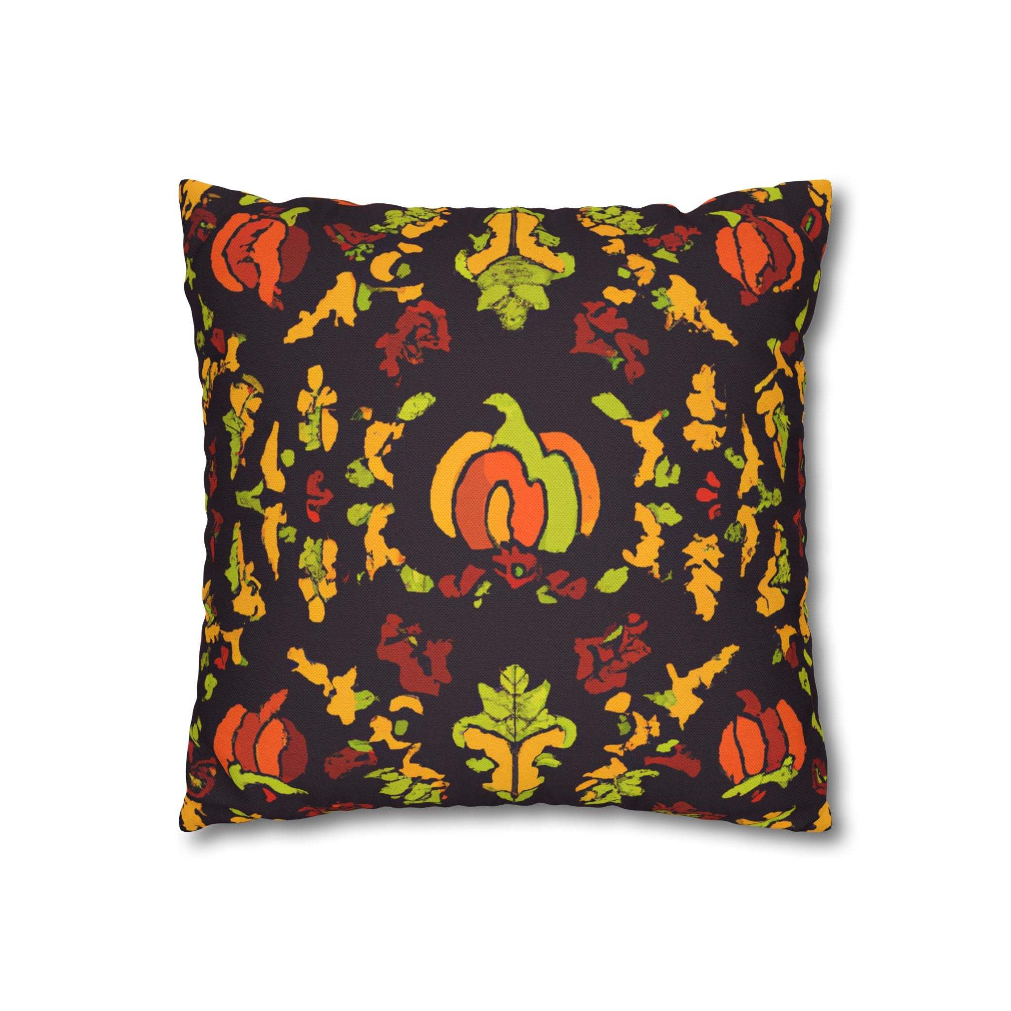 Vibrant Adinkra: Afrocentric Throw Pillow Case-Afroadorn 