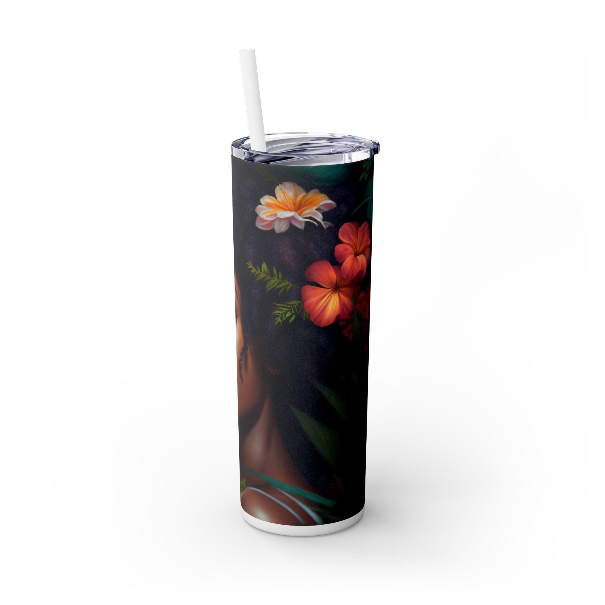 African Essence 20oz Skinny Tumbler-Afroadorn 