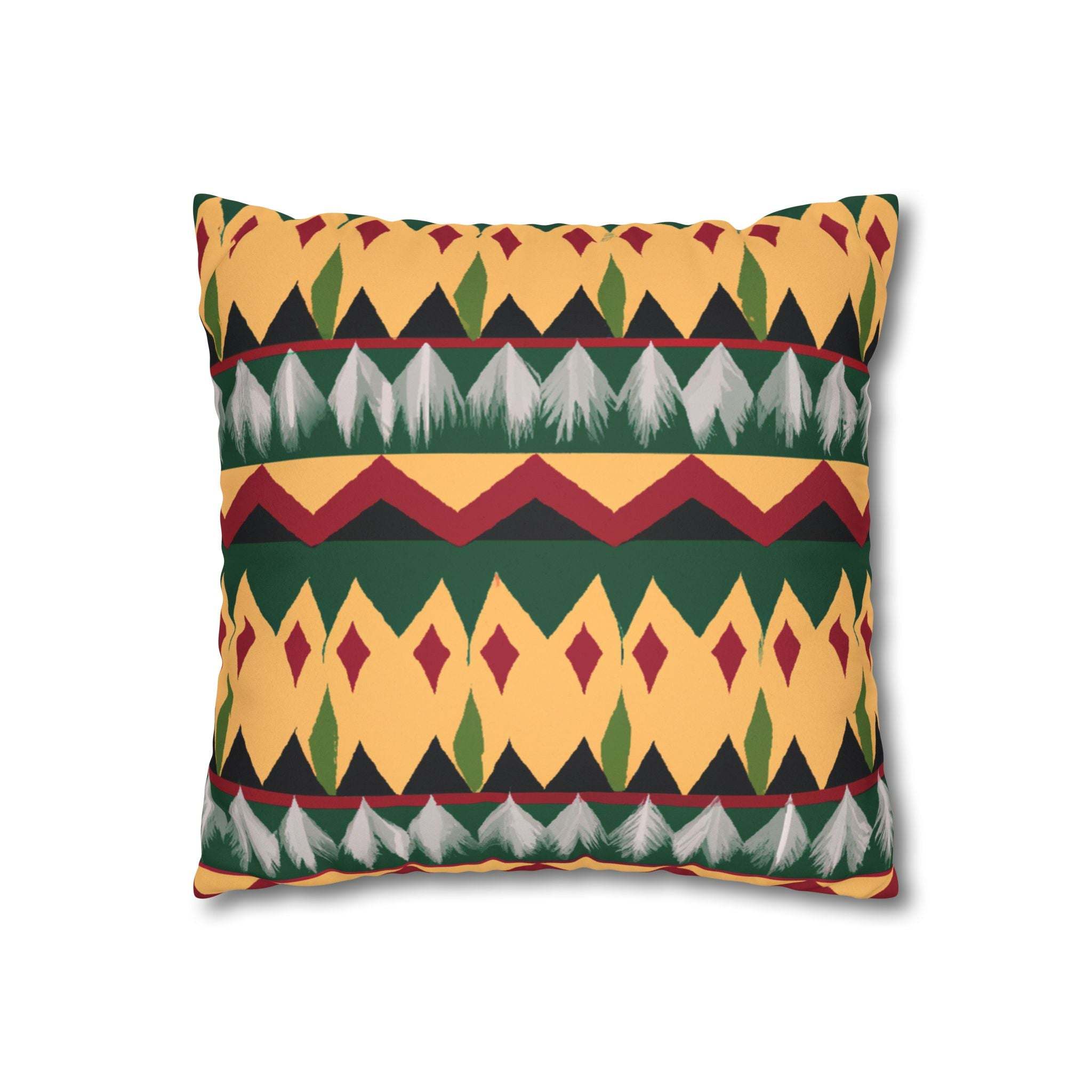 Pan-African Unity Geometric Pillow Case-Afroadorn 