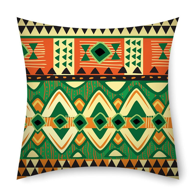 Pan-African Pride Geometric Pillow Case-Afroadorn 