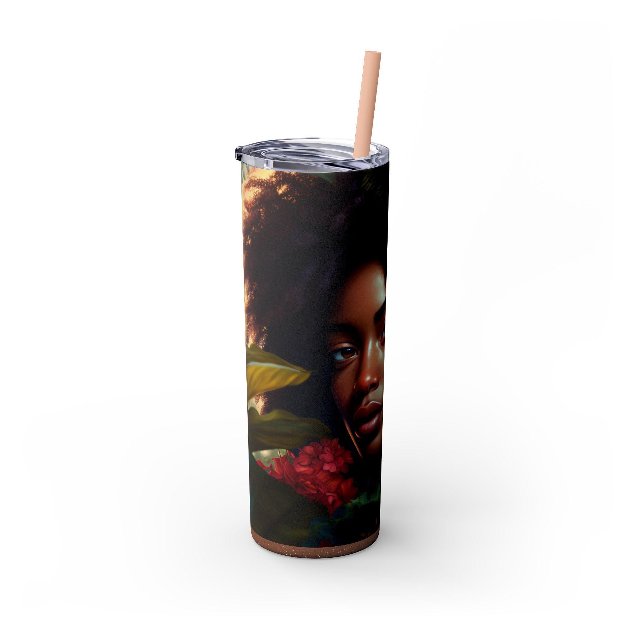 African Essence 20oz Skinny Tumbler-Afroadorn 