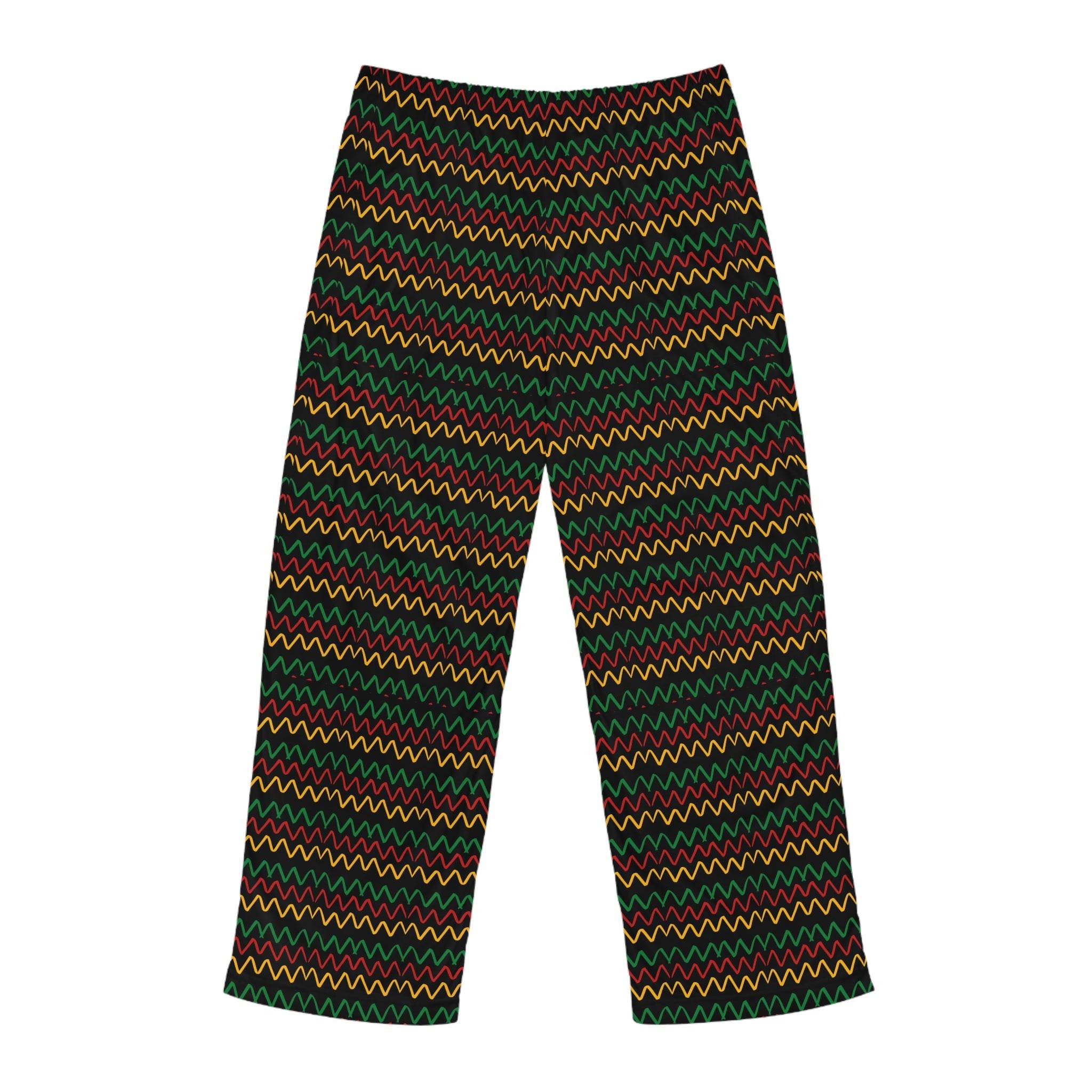 Pan-African Zigzag Pajama Pants-Afroadorn 