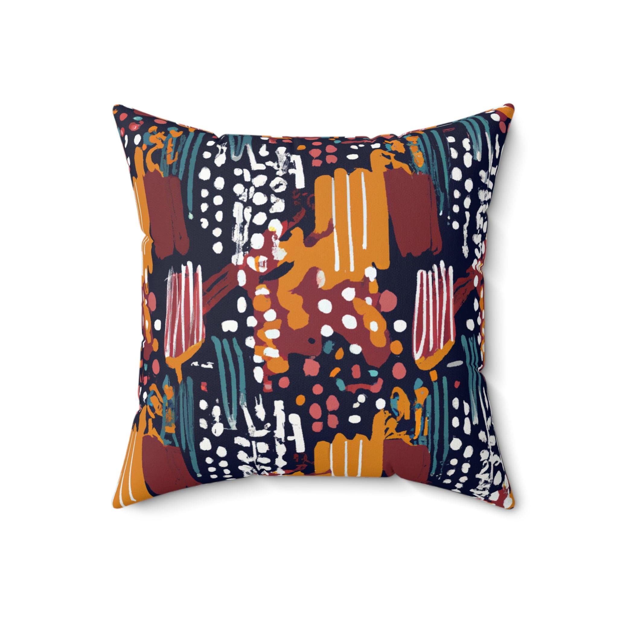 Earthy Vibes African Heritage Throw Pillow-Afroadorn 