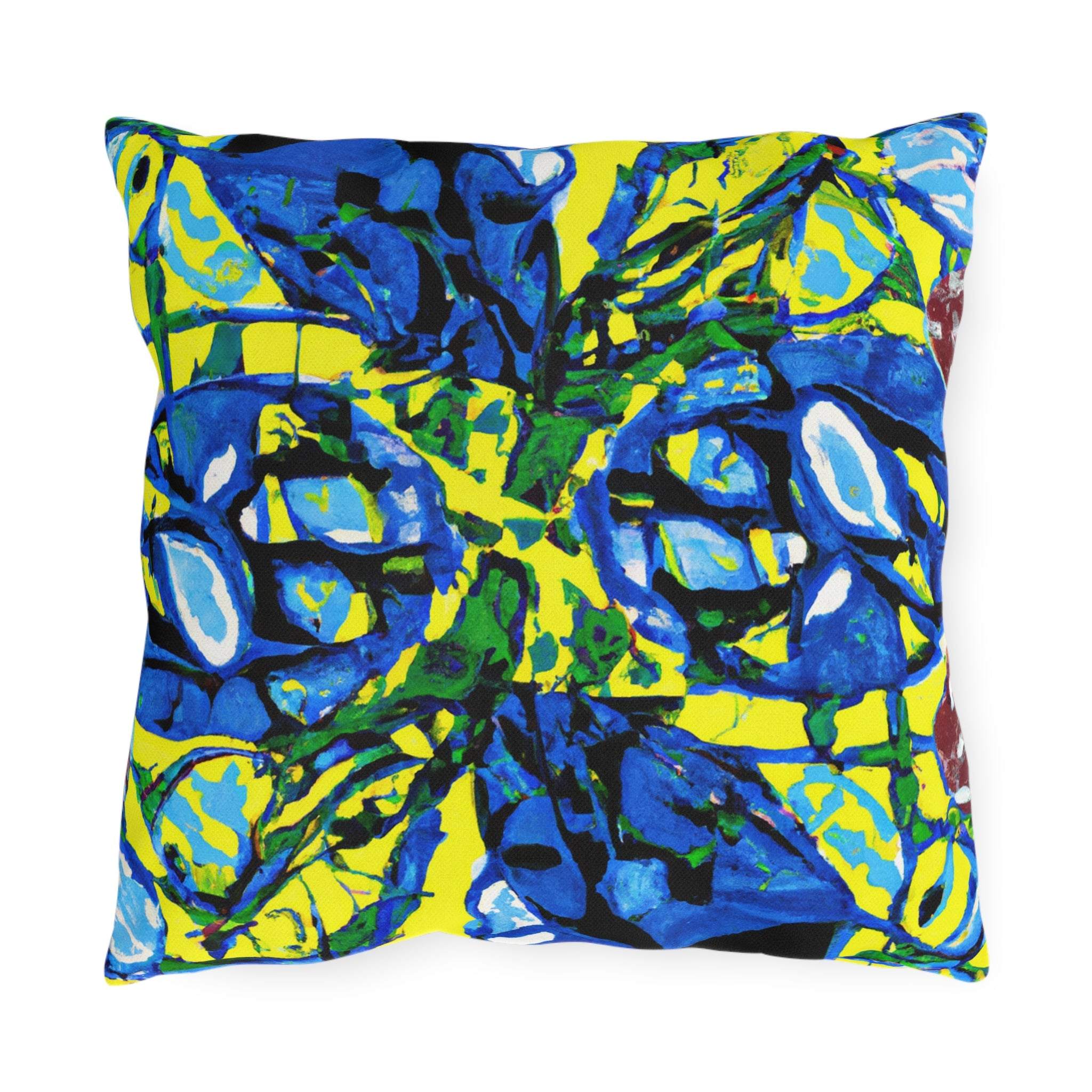 AfriCush Vibrance - African Art Inspired Outdoor Pillow-Afroadorn 