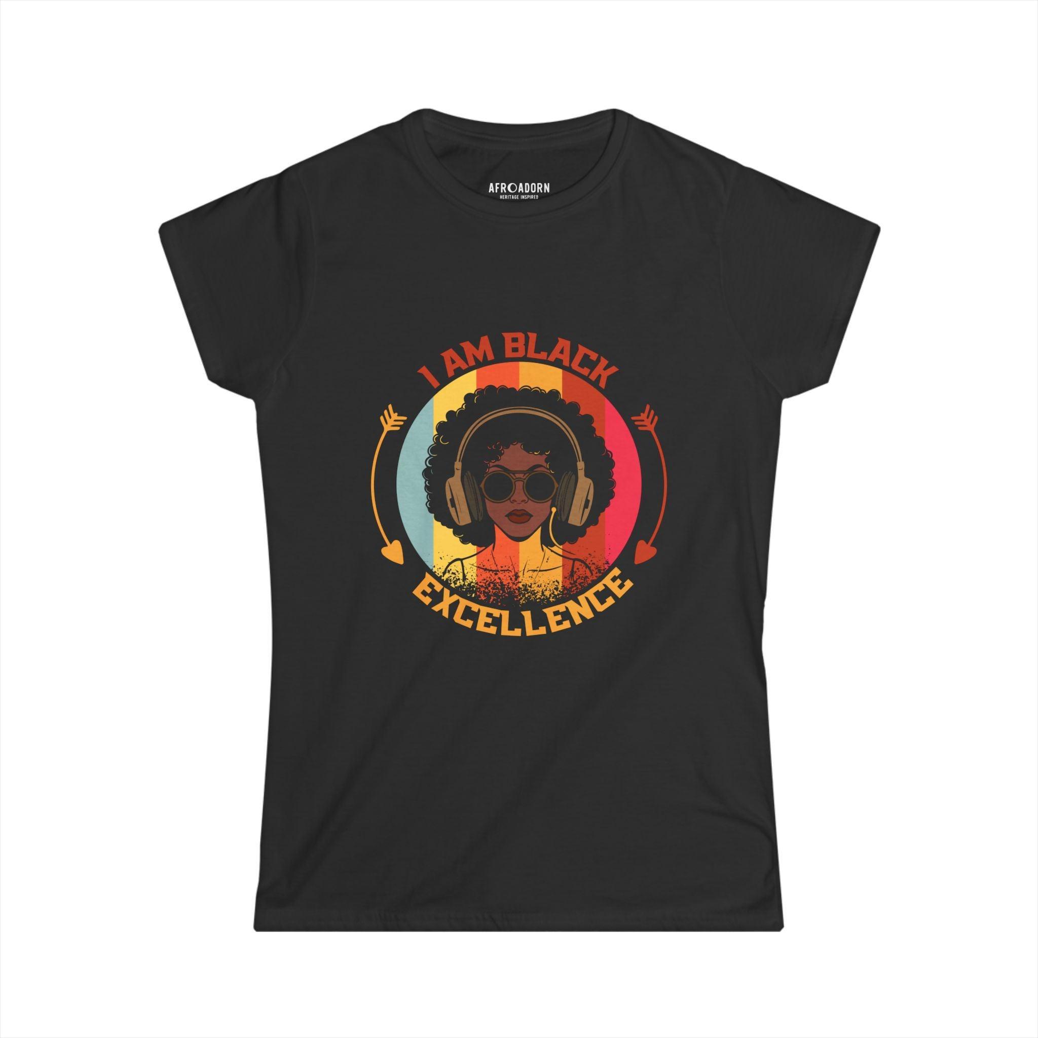 I Am Black Excellence Women’s T-Shirt-Afroadorn 