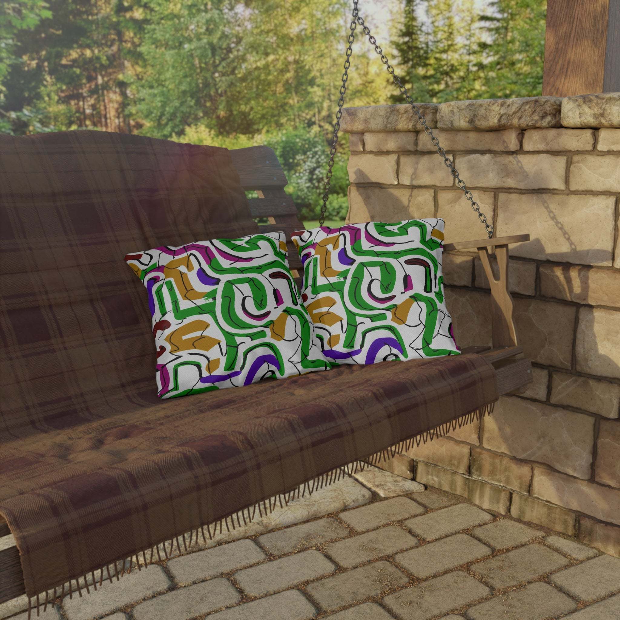 Unity in Colors Outdoor Throw Pillow-Afroadorn 