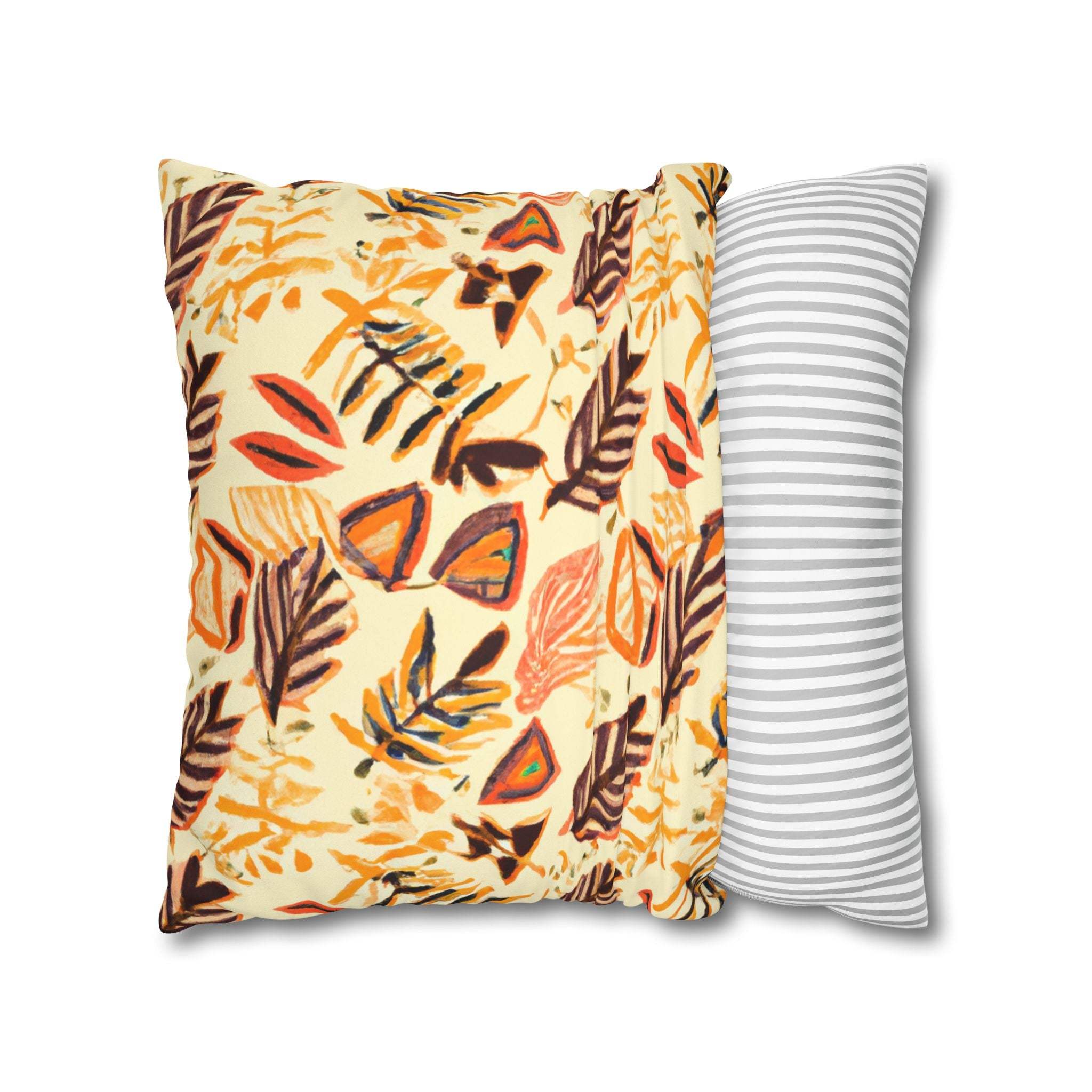 Earthy Aura: African-Inspired Suede Throw Pillow Cover-Afroadorn 