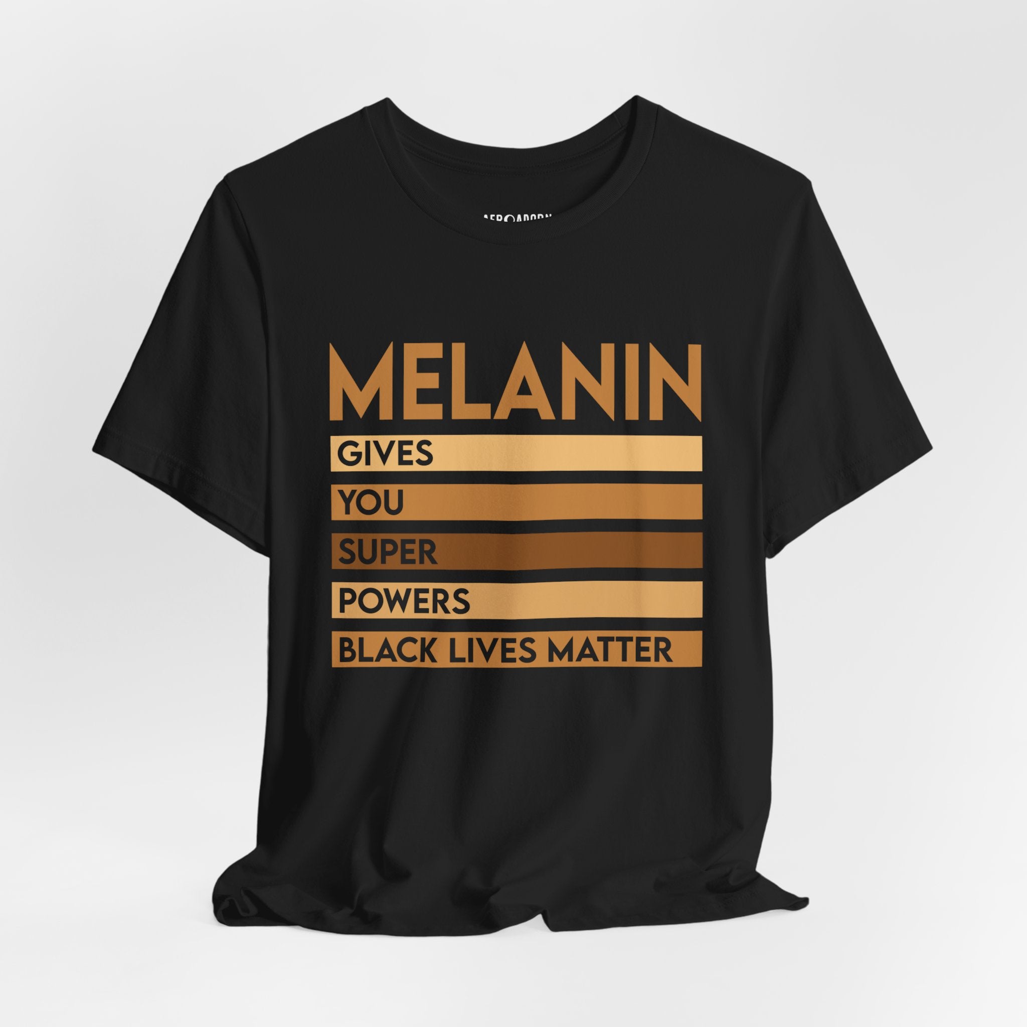 Melanin Super Power Statement T-Shirt-Afroadorn 