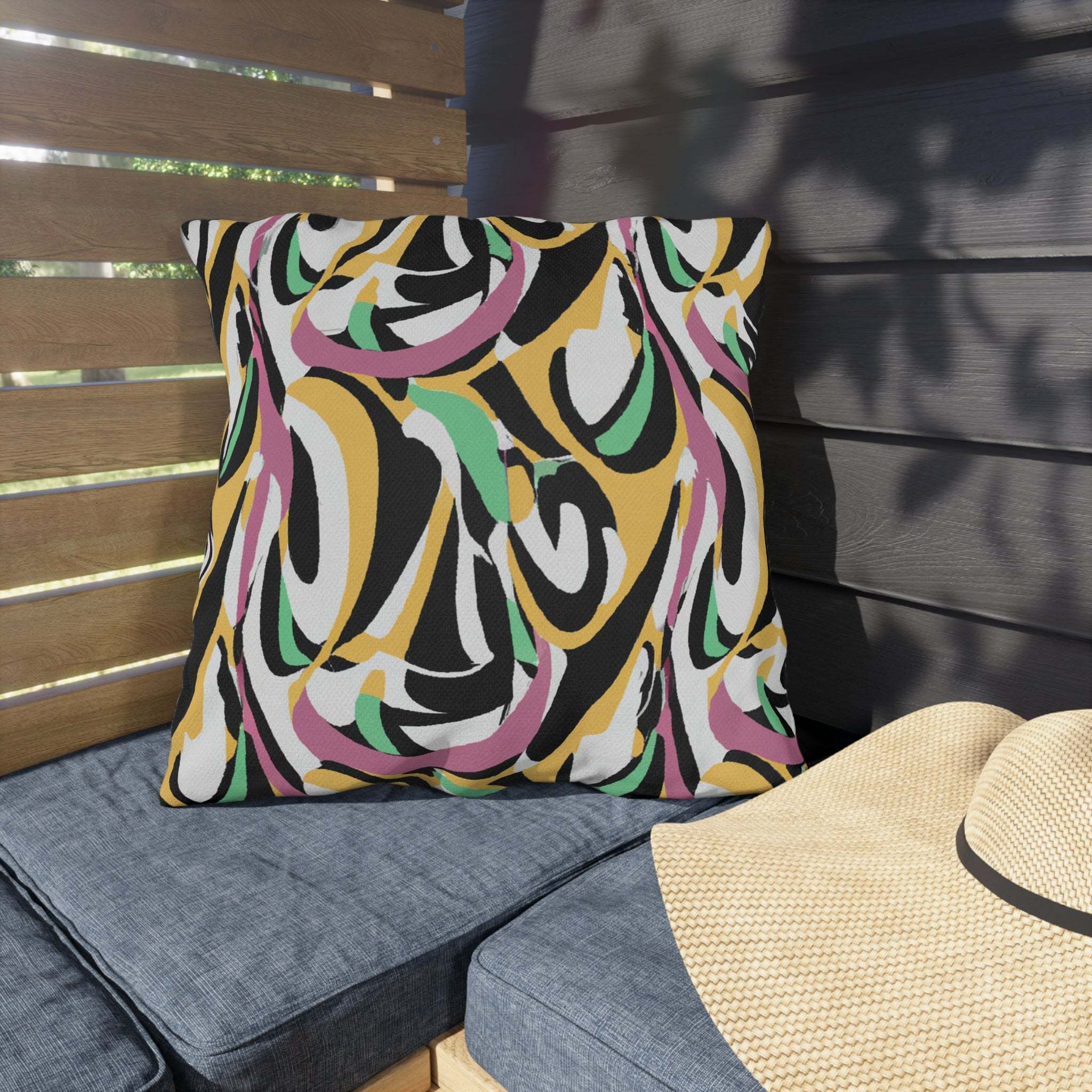 Zafari Essence African-Inspired Outdoor Throw Pillow-Afroadorn 