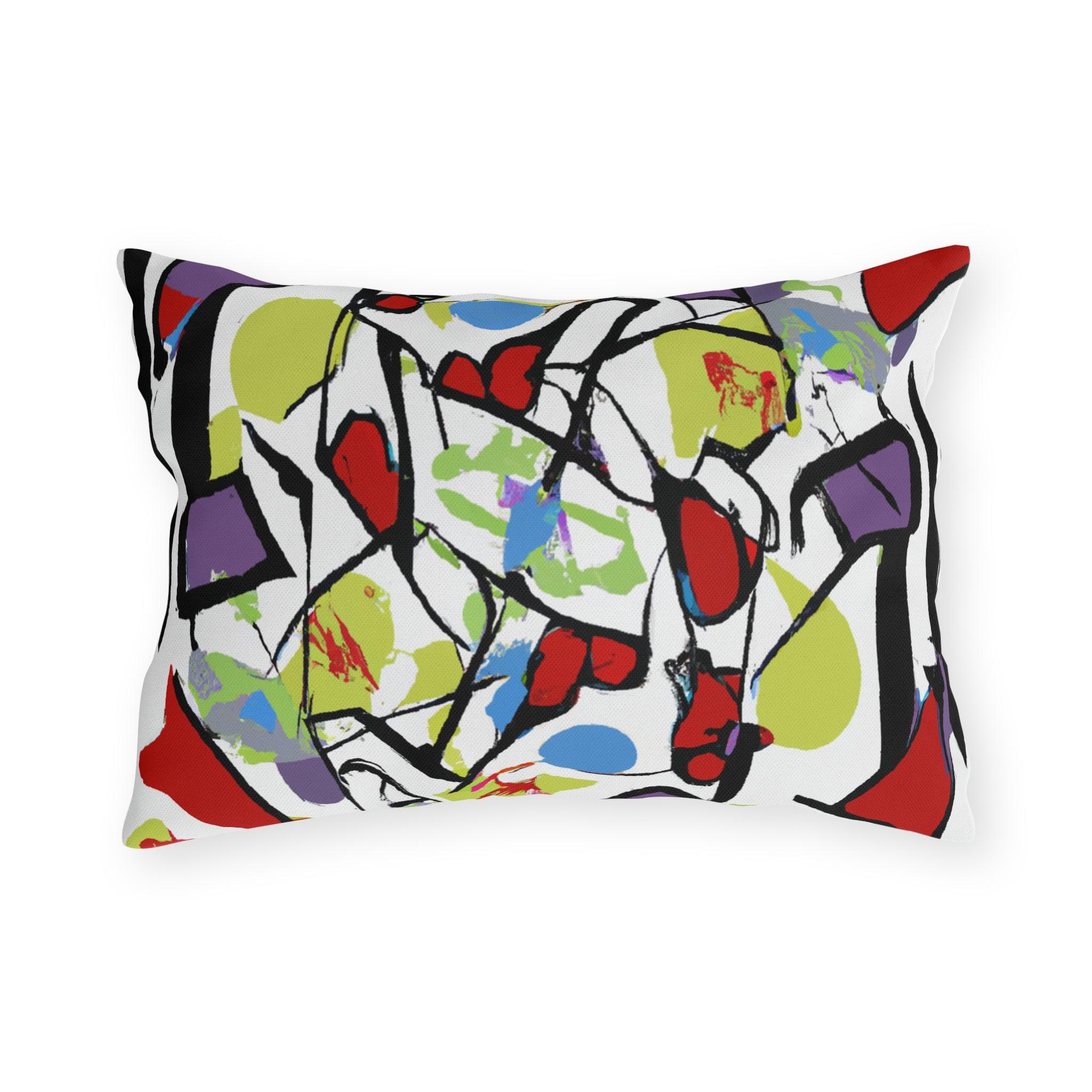 AfroSunset Oasis Outdoor Throw Pillow-Afroadorn 