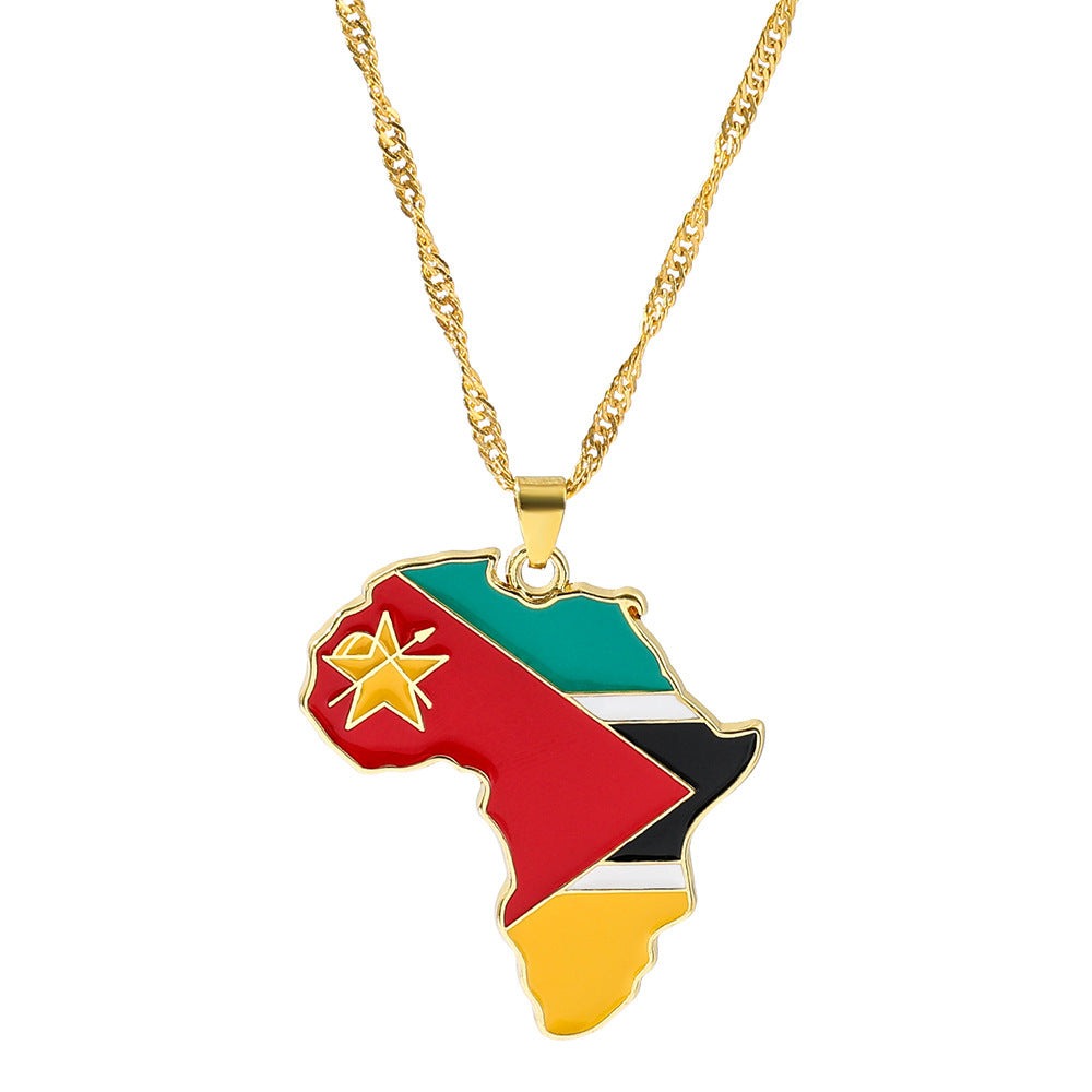 United Colors of Africa Pendant Necklace-Afroadorn 