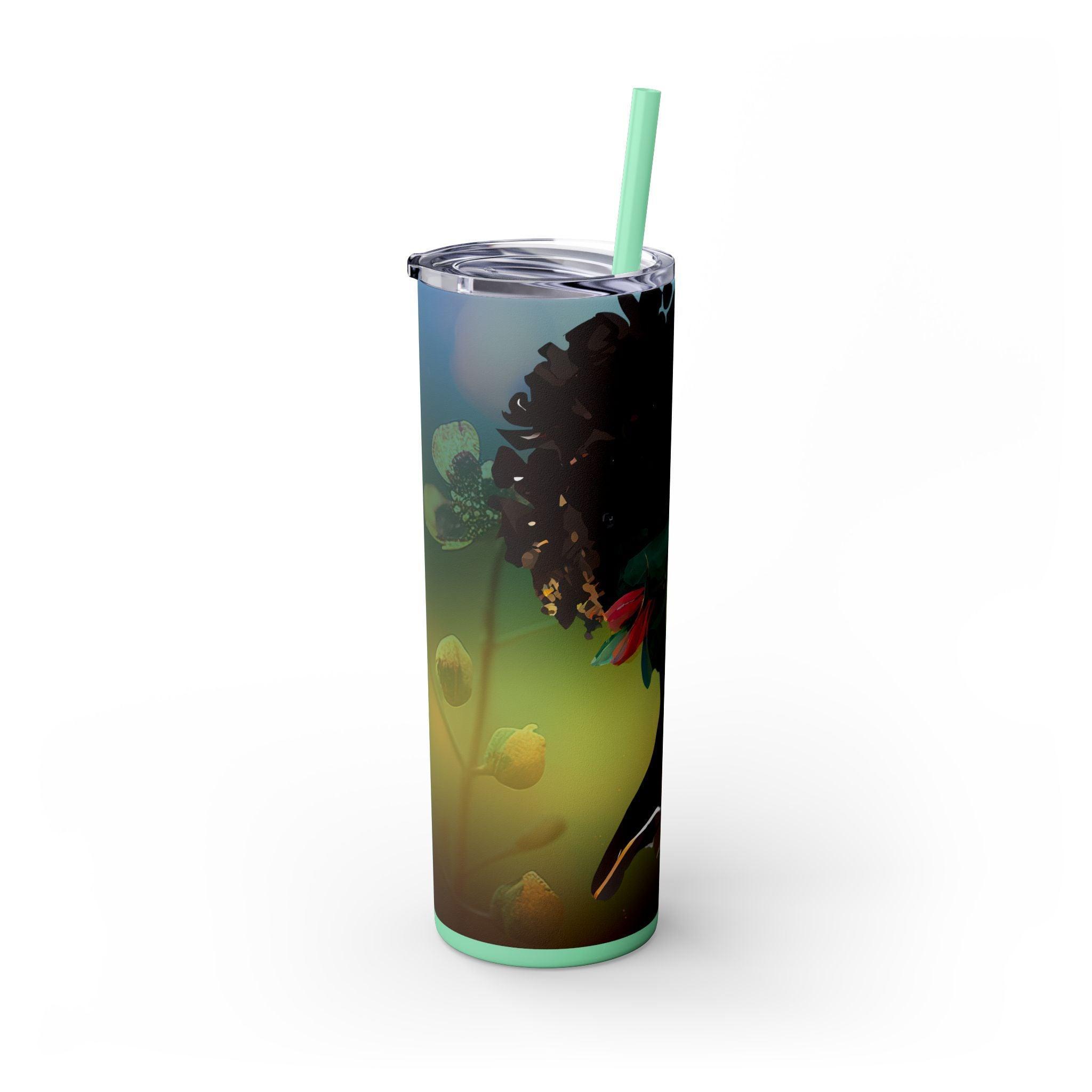 African Roots 20oz Skinny Tumbler-Afroadorn 