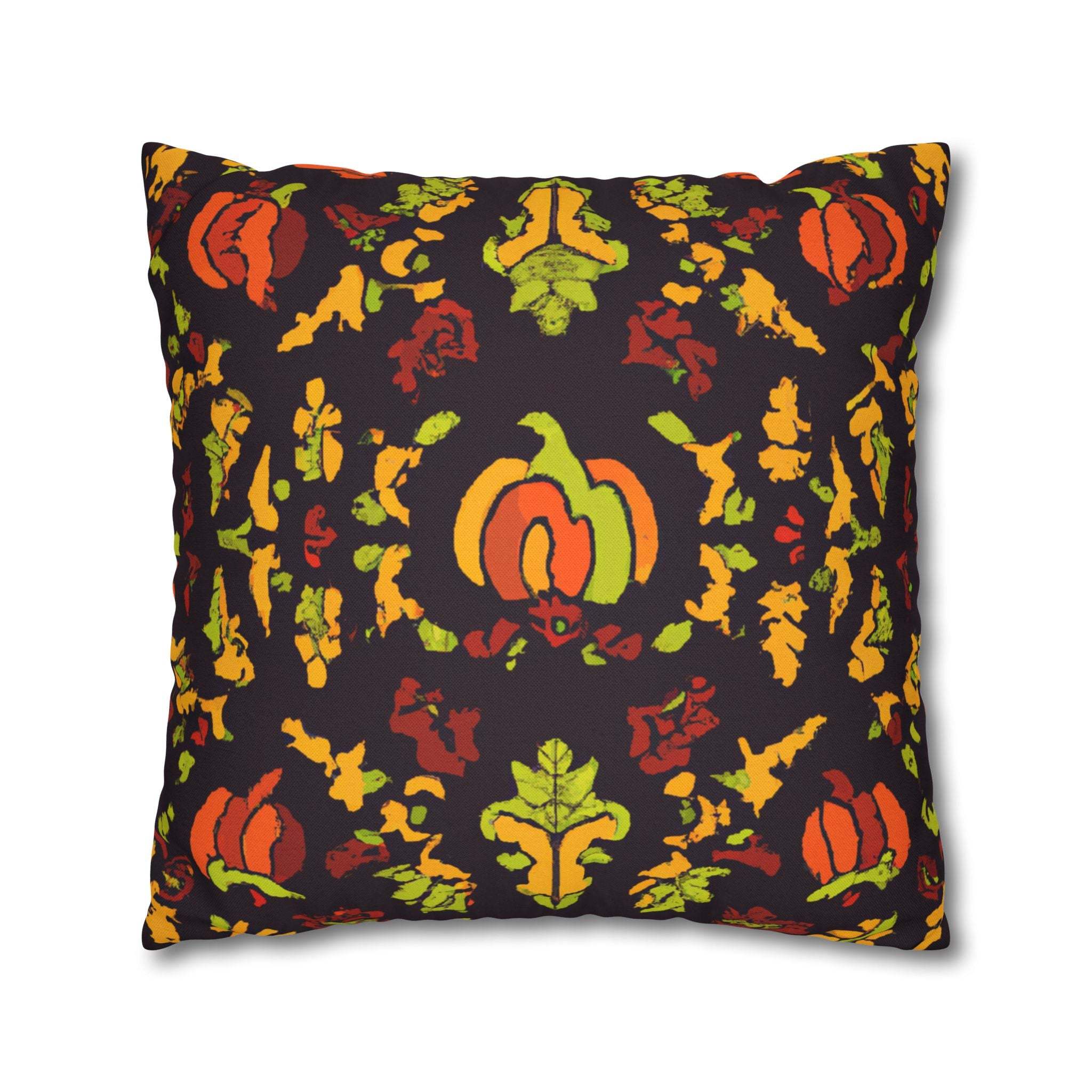 Vibrant Adinkra: Afrocentric Throw Pillow Case-Afroadorn 