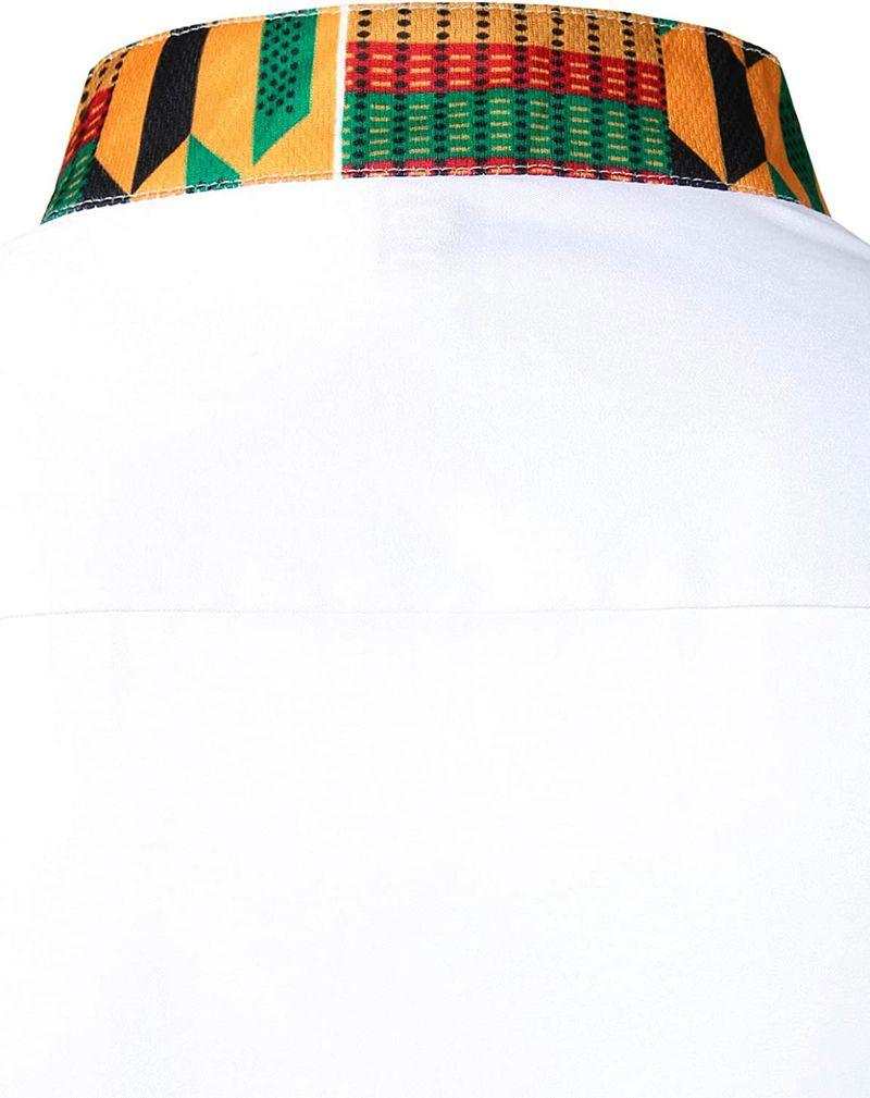 Men's Vibrant Kente Dashiki Top-Afroadorn 