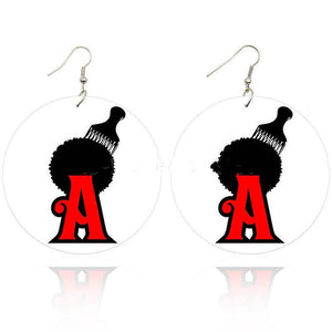 Afro Pride Pan-African Colors Wooden Earrings-Afroadorn 