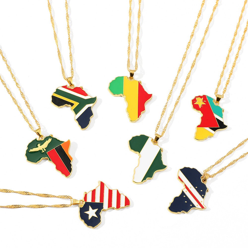 United Colors of Africa Pendant Necklace-Afroadorn 