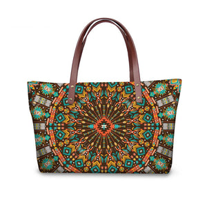 AfroBoho Vigilant Eye-Patterned Handbag-Afroadorn 