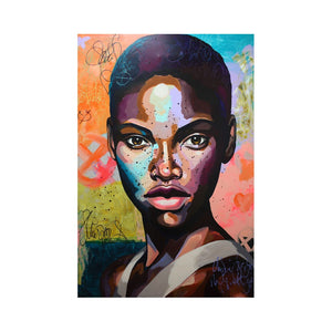 Vibrant African Queen Modern Wall Art-Afroadorn 