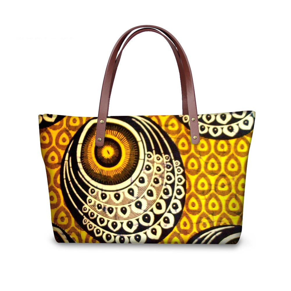 AfroBoho Vigilant Eye-Patterned Handbag-Afroadorn 