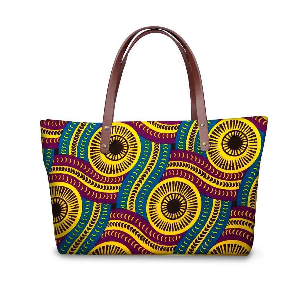 AfroBoho Vigilant Eye-Patterned Handbag-Afroadorn 